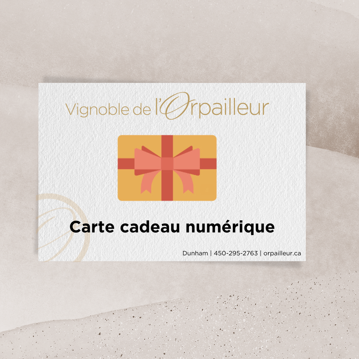 Carte-cadeau - Numérique