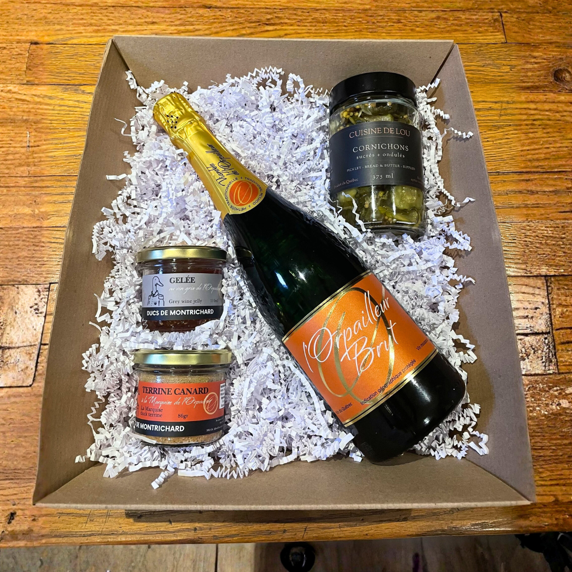 Panier-cadeau – Saveurs festives du Brut